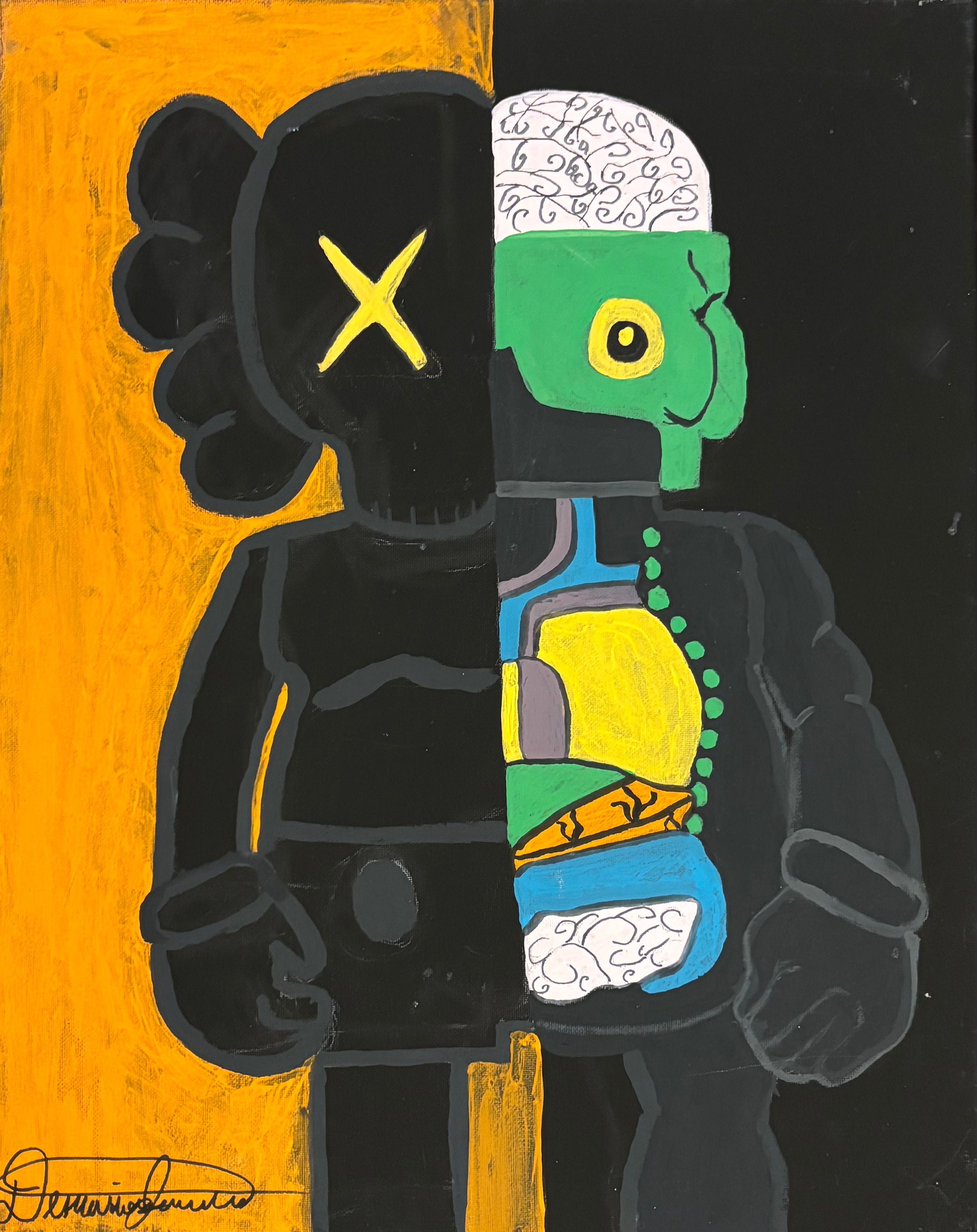 ½ kaws ½ see thru